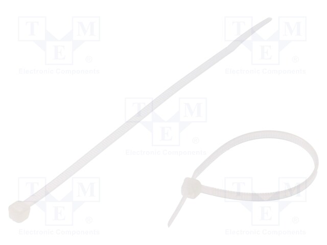 Cable tie; L: 150mm; W: 3.6mm; polyamide; 180N; natural; Ømax: 36mm