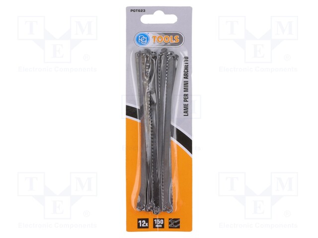 Hacksaw blade; metal; 150mm; 12pcs.