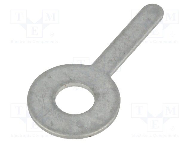 Solder lug terminal; 0.5mm; M3; Ø: 3.3mm; THT; screw; brass; tinned