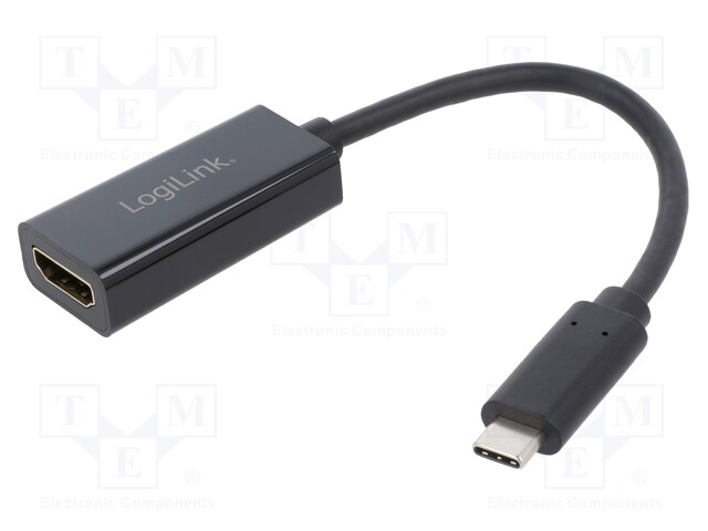 Adapter; CEC HDMI,HDCP,USB 3.2; HDMI socket,USB C plug; 140mm