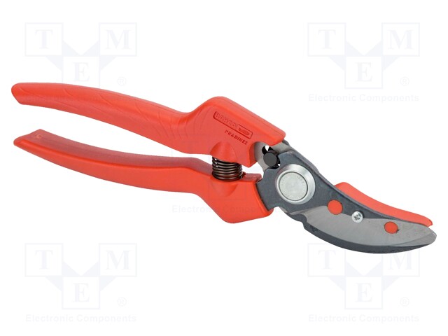 Garden pruner; 210mm; for picking roses; Material: steel