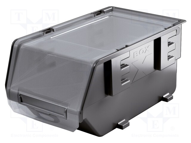 Container: cuvette; black; 156x99x74mm; EXE BOX; BINEER