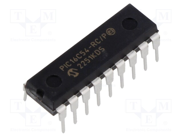 IC: PIC microcontroller; 40MHz; GPIO; 2.5÷6.25VDC; THT; PDIP18