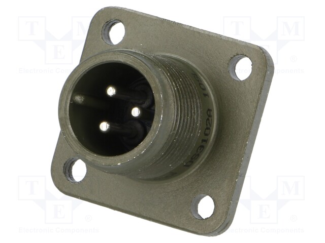 Connector: circular; Series: DS/MS; socket; male; PIN: 3; soldering