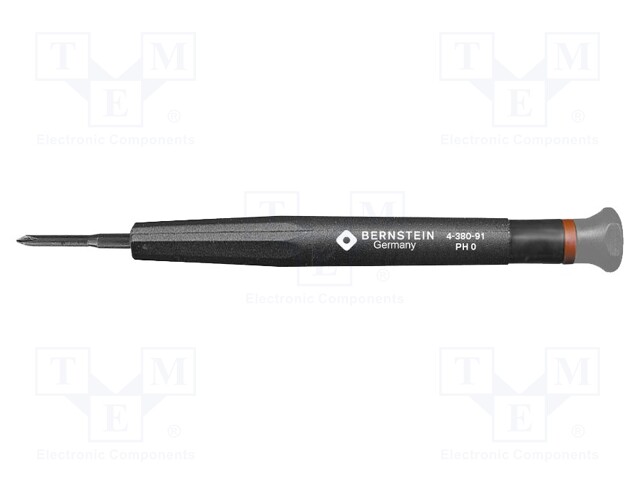 Screwdriver; Phillips; precision; PH0; Blade length: 17mm