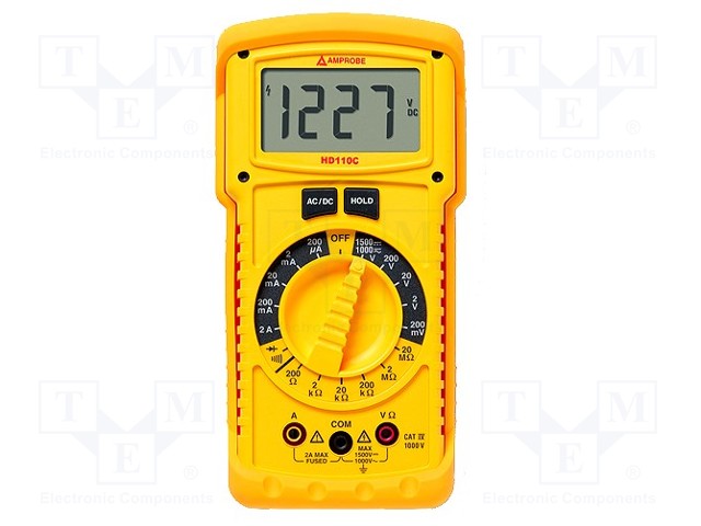 Digital multimeter; LCD 3,5 digit (1999); R range: 200÷20MΩ