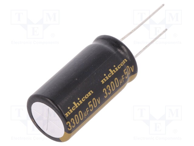 Capacitor: electrolytic; THT; 3300uF; 50VDC; Ø18x35.5mm; ±20%