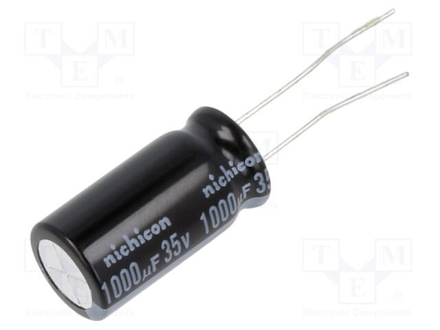 ALUMINUM ELECTROLYTIC CAPACITOR, 1000UF, 35V, 20%, RADIAL