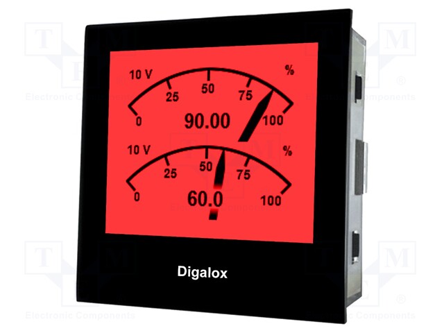 Voltmeter; on panel; digital,mounting; Display: LCD (192x160)