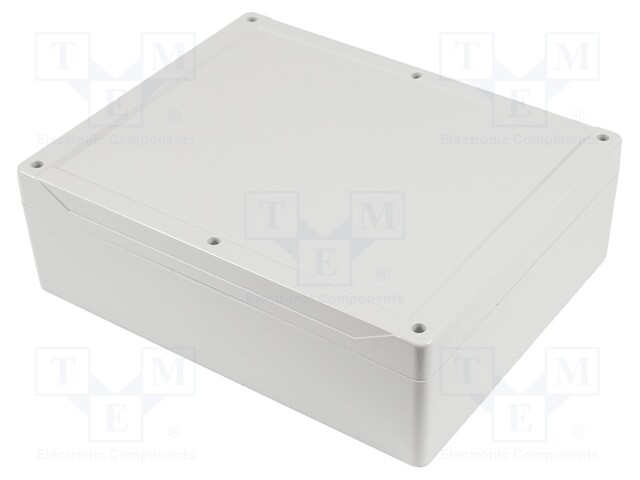 Enclosure: multipurpose; X: 240mm; Y: 300mm; Z: 95mm; 1555; grey; IP68