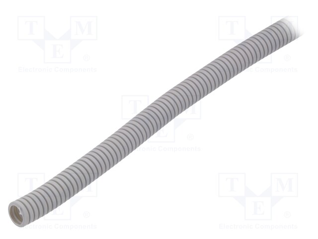 Protective tube; ØBraid : 16mm; grey; L: 50m; -5÷60°C; Øint: 11mm