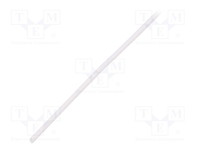 Insulating tube; Mat: silicone; white; Øint: 0.8mm