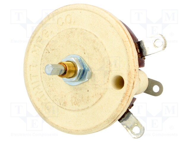 Potentiometer: shaft; single turn; 750Ω; 100W; 6.35mm; wirewound