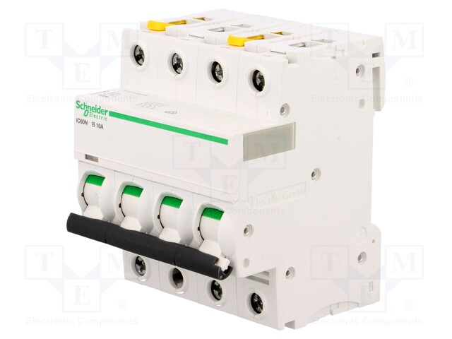 Circuit breaker; 400VAC; Inom: 25A; Poles: 4; DIN; Charact: B; 6kA