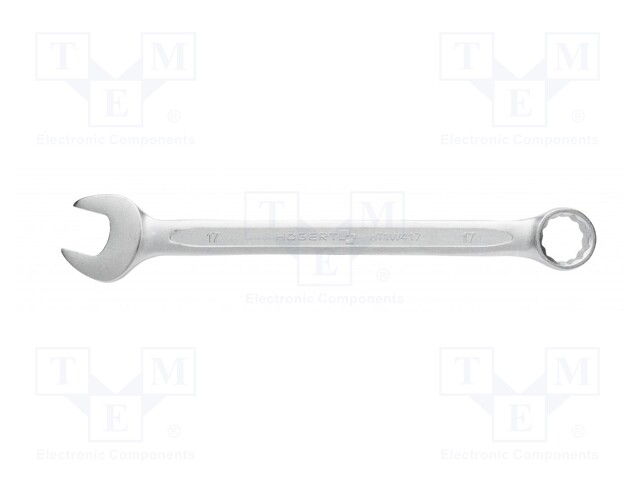 Wrench; combination spanner; 17mm; Chrom-vanadium steel