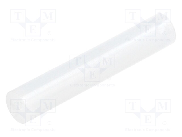 Spacer sleeve; LED; Øout: 5mm; ØLED: 5mm; L: 28mm; natural; UL94V-2