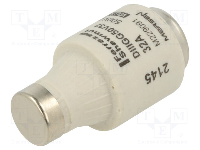 Fuse: fuse; gG; 32A; 500VAC; 500VDC; industrial; DIII