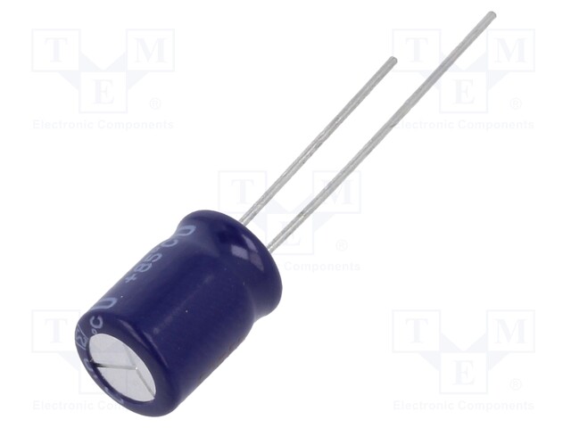 Electrolytic Capacitor, 100 µF, 25 V, SU(Bi-polar) Series, ± 20%, Radial Leaded, 2000 hours @ 85°C