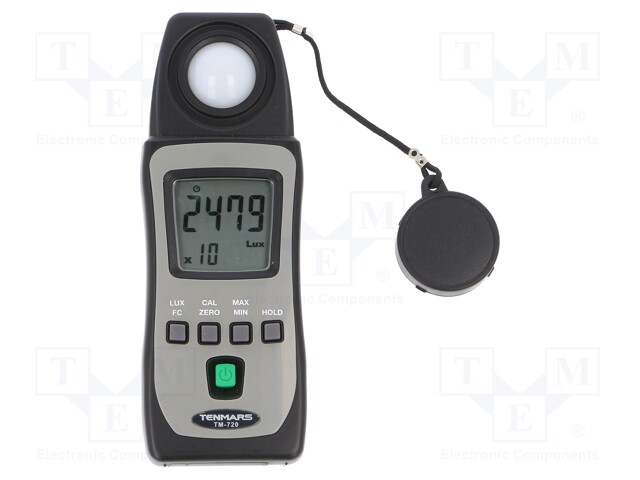 Light meter; LCD (3999); 40/400/4k/40kfc,400/4k/40k/400klx; 3%