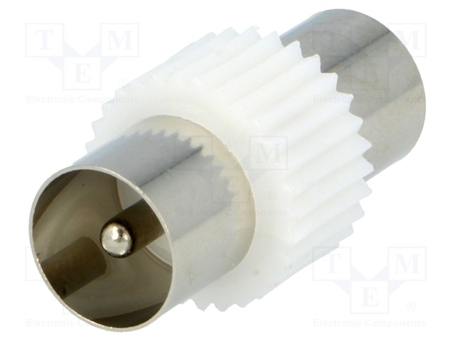 Coupler; coaxial 9.5mm plug,both sides; straight