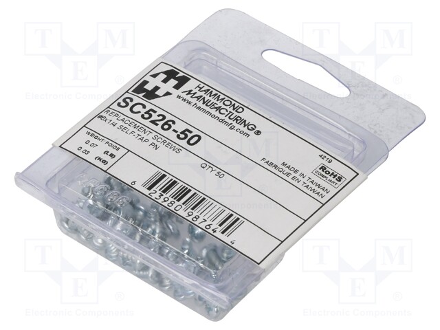 Set of screws; HM-1557; Pcs: 50