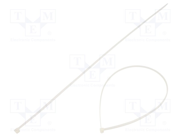 Cable tie; L: 530mm; W: 4.8mm; polyamide; 220N; natural; Ømax: 160mm