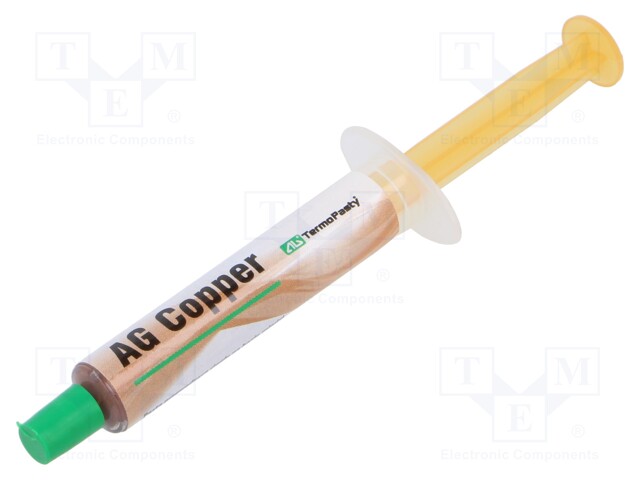 Heat transfer paste; red; on copper basis; copper; 1.5ml; 3.1W/mK