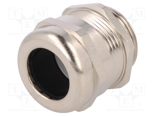 Cable gland; M25; IP68; Mat: brass; Body plating: nickel