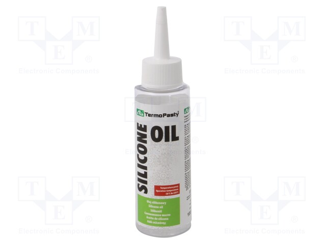 Oil; colourless; silicone; liquid; plastic container; 100ml