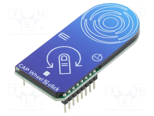 Click board; capacitive keypad; I2C; QS263B; mikroBUS connector