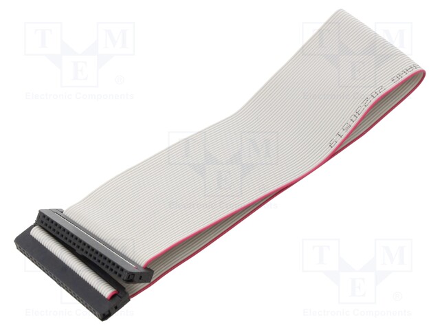 Ribbon cable with IDC connectors; 40x28AWG; Cable ph: 1mm; 0.3m