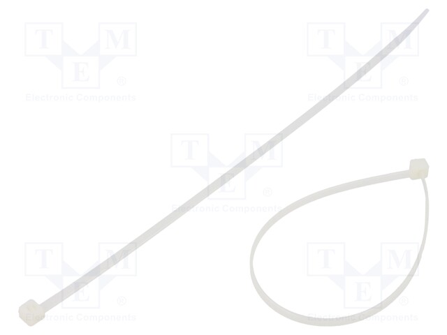 Cable tie; L: 200mm; W: 3.6mm; polyamide; 80N; natural; Ømax: 52.5mm