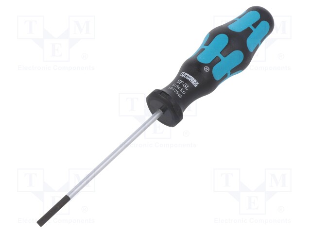 Screwdriver; slot; 3,0x0,5mm; Blade length: 80mm