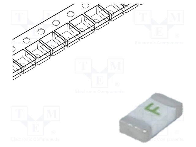 Fuse: fuse; quick blow; 500mA; SMD; ceramic; Case: 1206; 437