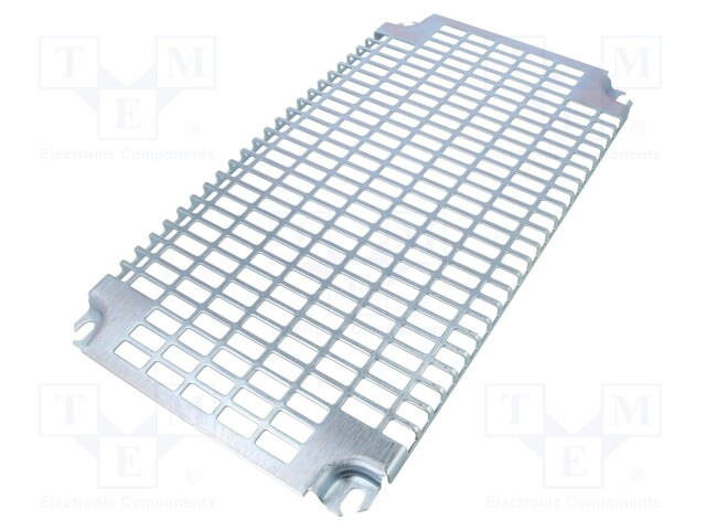 Mounting plate; W: 500mm; L: 300mm; telequick perforated