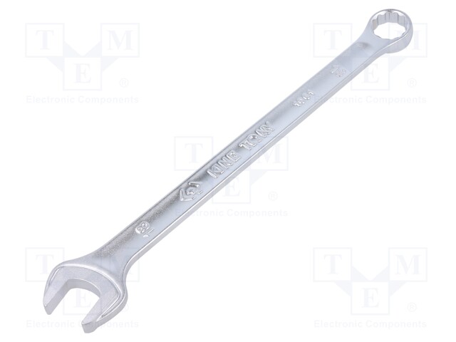 Wrench; combination spanner; 18mm; Chrom-vanadium steel; long