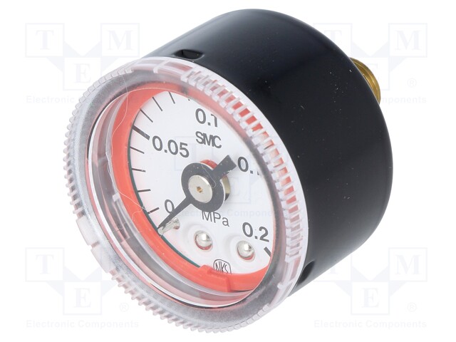 Manometer; R 1/8"; outside; Working pressure: 0÷2bar; Ø: 37.5mm