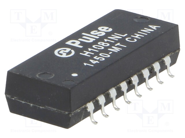 Transformer: Ethernet; SMD; Trans: RX 1: 1,TX 1: 1,141; -2dB