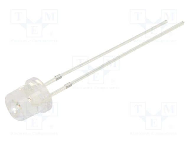 LED; 5mm; orange; 1120÷1560mcd; 140°; 20mA; 1.8÷2.6V; Front: flat