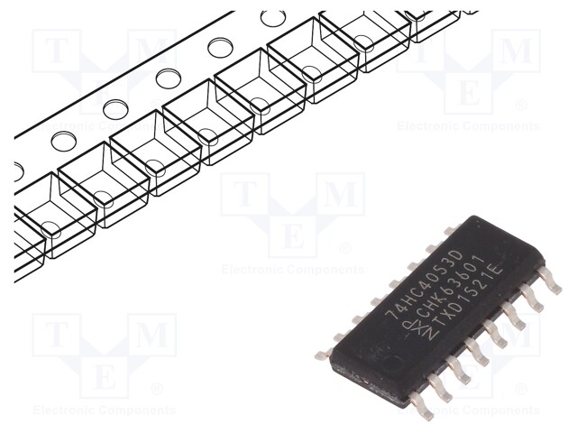 IC: digital; analog,demultiplexer/multiplexer; SMD; SO16