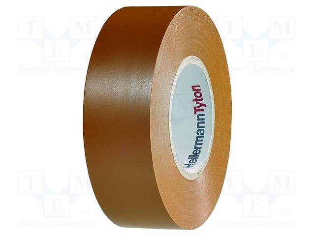 Tape: electrical insulating; W: 19mm; L: 25m; D: 0.15mm; brown; 220%