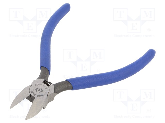 Pliers; side,cutting; PVC coated handles; 132mm