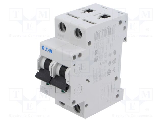 Circuit breaker; 230/400VAC; Inom: 13A; Poles: 2; DIN; Charact: B