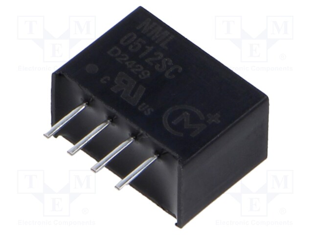 Converter: DC/DC; 2W; Uin: 4.5÷5.5V; Uout: 12VDC; Iout: 167mA; SIP