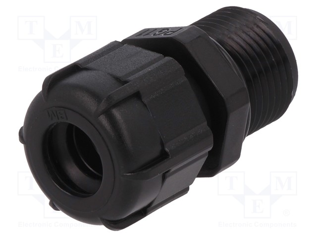 Cable gland; with long thread; PG11; IP68; Mat: polyamide; black