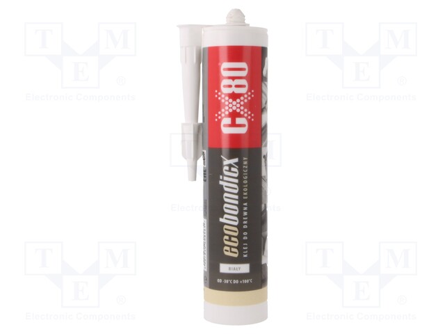 Polymer glue; white,natural (transparent); cartridge; 300ml