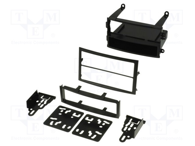 Radio mounting frame; Nissan; 2 ISO; black