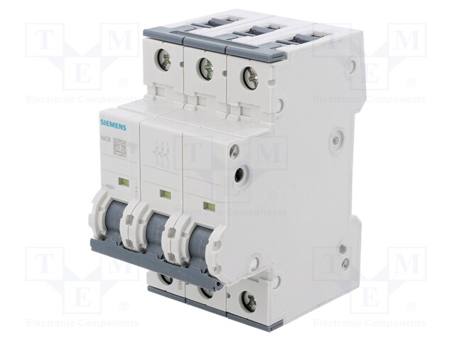 Circuit Breaker, MCB, 5SY6, 3P, 6 kA, 400 V, 13 A