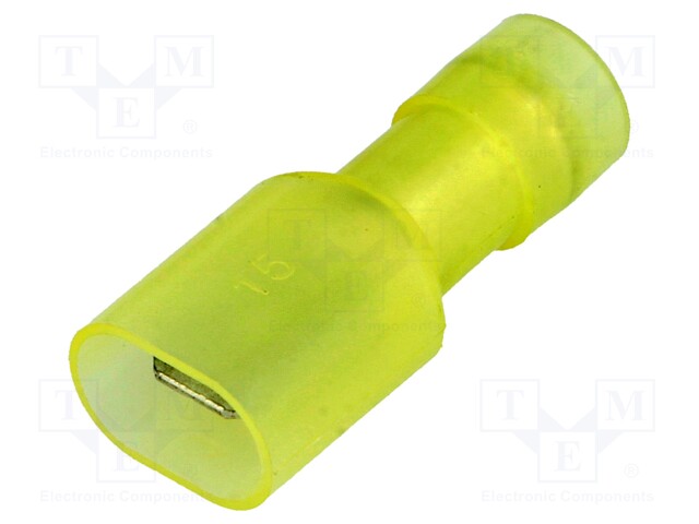 Terminal: flat; 6.3mm; 0.8mm; male; 4÷6mm2; crimped; for cable; 300V