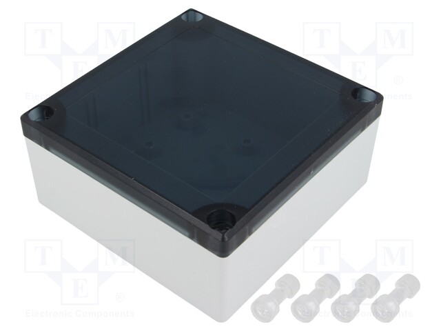 Enclosure: multipurpose; X: 104mm; Y: 113mm; Z: 53mm; ABS; grey; IP55